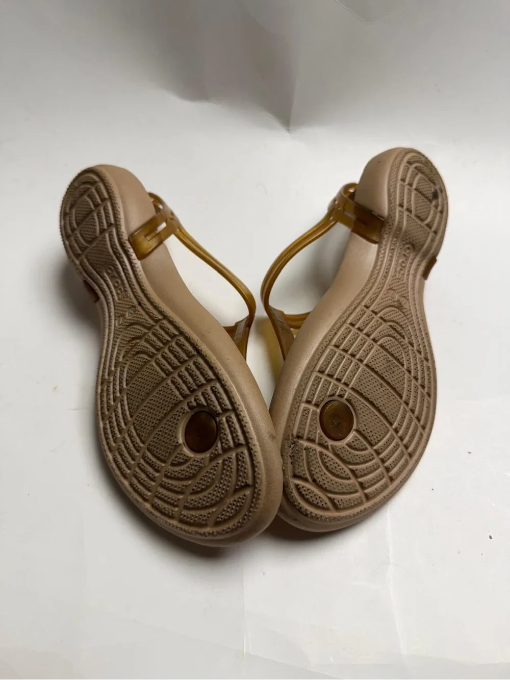 Crocs Women’s Slingback Jelly Sandals in Tan